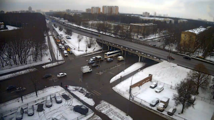 Онлайн веб-камера откуда открывается вид на Волгоградский проспект, Кузьминки, Москва (Москва, Россия)